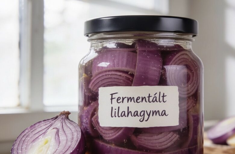 fermentált lilahagyma